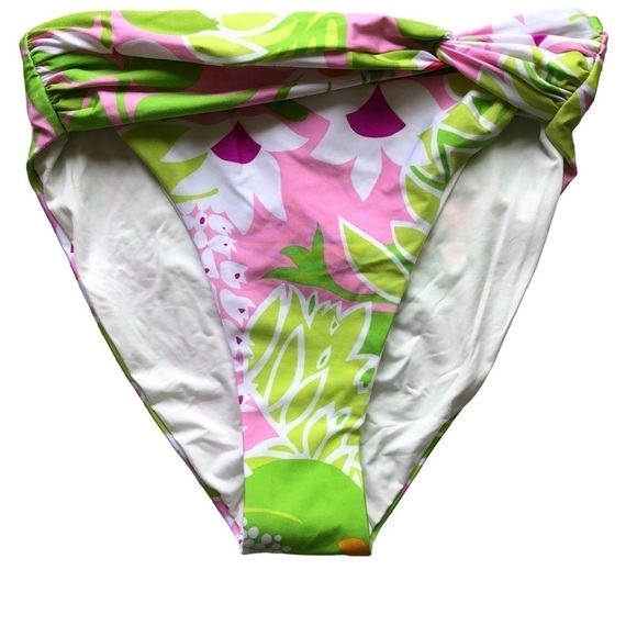 Trina Turk La Palma Ruffled Bandeau High And Waist Bikini Both Size 6 - Picture 5 of 15